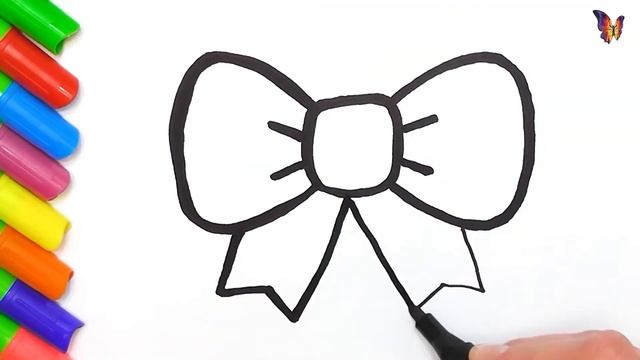 Как нарисовать бантик смотреть онлайн