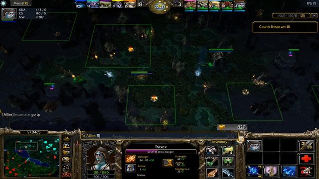 DOTA 1 Drow Ranger Traxex SUPER HARD GAME