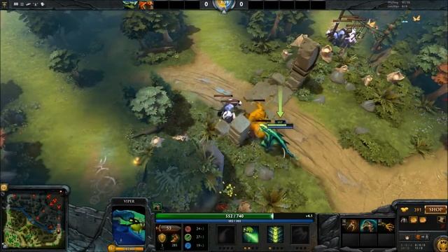 Dota 2 Howto Jungle 6.88 - Viper 7 mins Mekansm - Radiant Guide смотреть онлайн