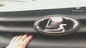 Установка защитной сетки в бампер Гранта