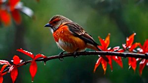 Осень. Птицы намокшие.