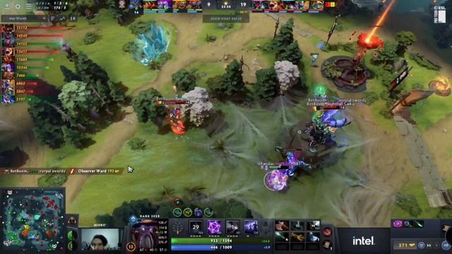 Miero beautiful Vacuum to the high ground but doom chasing him 9Pandas vs Betboom Dota 2 смотреть онлайн