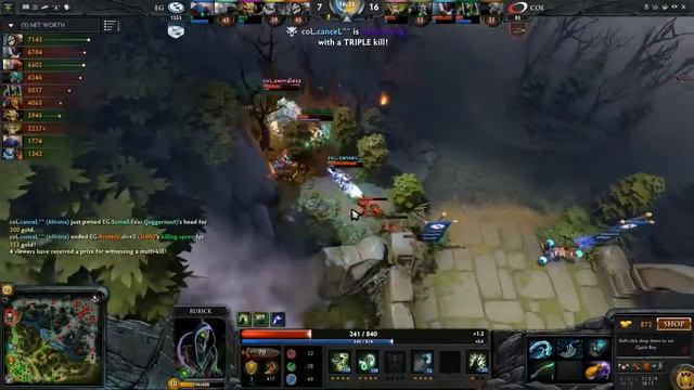 Art of Rubick on Boston Major — EG vs coL смотреть онлайн