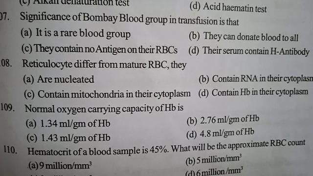 MLT//Haematology important questions and answers// смотреть онлайн