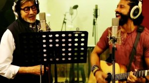 Амитабх Баччан и Фархан Ахтар записывают песню «Atrangi Yaari» к триллеру «Ферзь /Wazir, 2016»