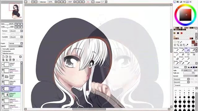 [League of Legend fan art] Nocturne cute girl version - Speed painting смотреть онлайн