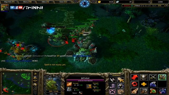Dota 1 TriNhil Troll Warlord 6.81d Live Gameplay Commentary смотреть онлайн