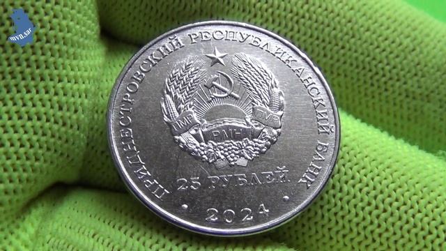Приднестровье. 2024 год 25 рублей 100 лет со дня образования МАССР.#826 смотреть онлайн