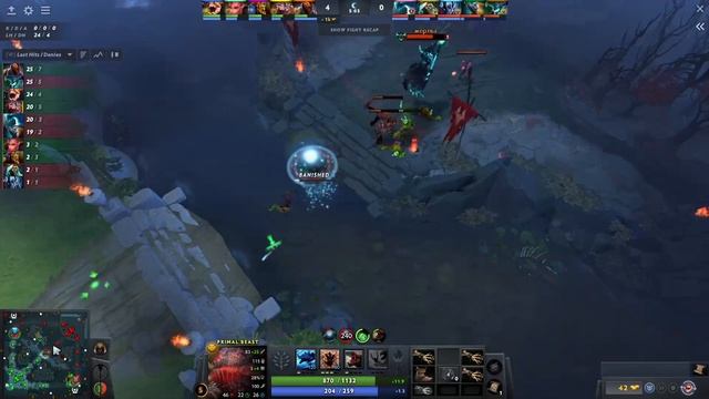 How to lane mid primal beast (MTD) vs outworld destroyer - Dota 2 смотреть онлайн
