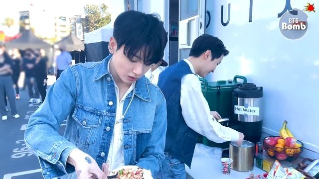 BTS - Photographer Hobi -  Lunch Time With Chipotle - Army