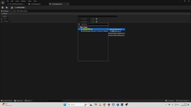 12 -Creating A Data Table For The Different Weapon Animations