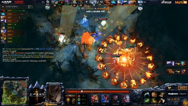 DAC Grand Finals VG vs EG G3: Suma1l Wipes VG смотреть онлайн