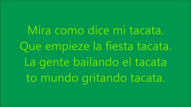 Tacabro - Tacata Lyrics