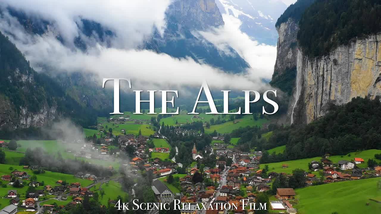 The Alps 4K - Scenic Relaxation Film With Inspiring Music смотреть онлайн