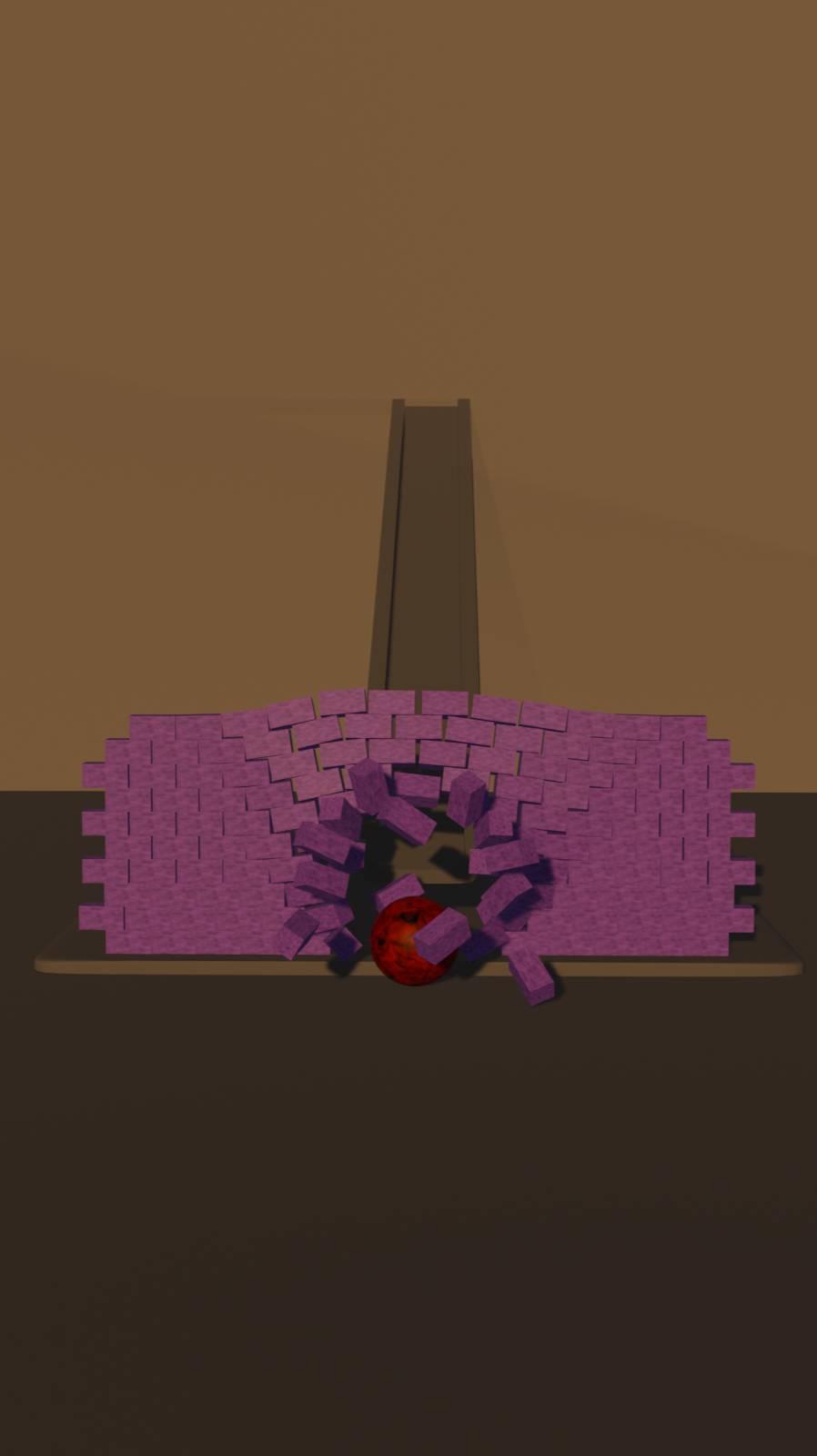 Шар в кирпичи.