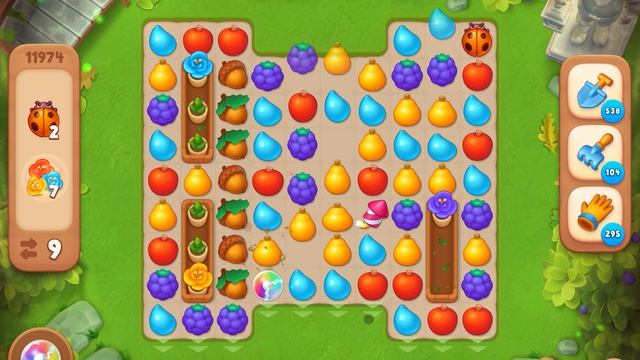 GardenScapes уровень 11974 без бустеров