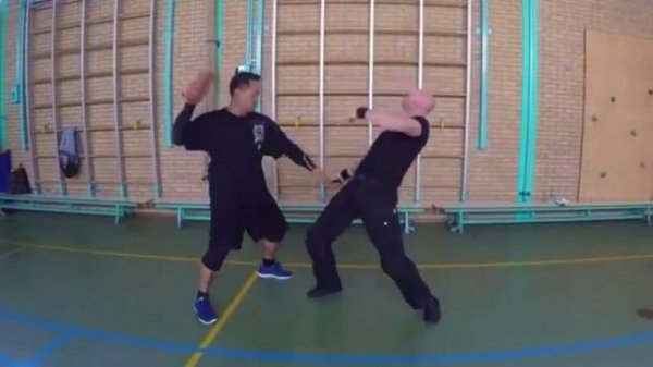 Defending with a brick