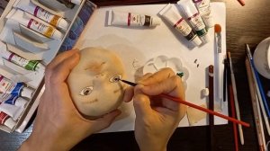 Как нарисовать лицо текстильной кукле