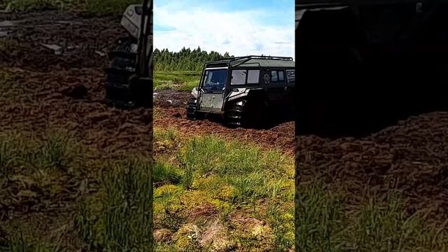Гибридный вездеход БРо на ковровом болоте смотреть онлайн