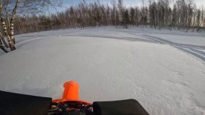 Сноубайк KTM EXC 250 TPI - Нашел неплохую горку