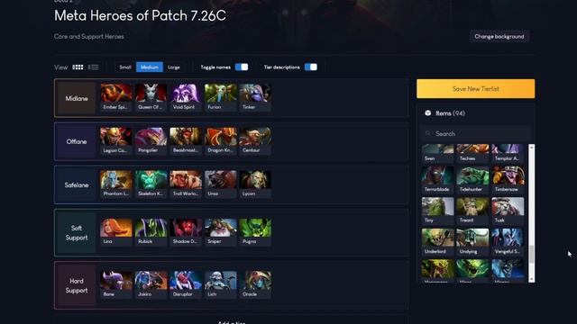 Tier List Patch 7.26C Dota 2 смотреть онлайн