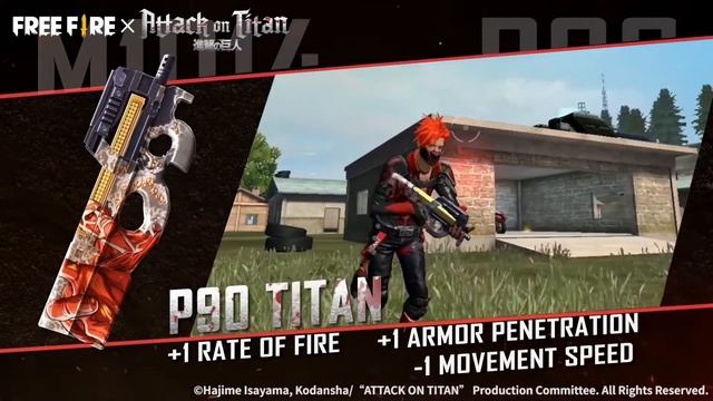 New Gun Skins from Attack on Titan Collaboration | Garena Free Fire смотреть онлайн