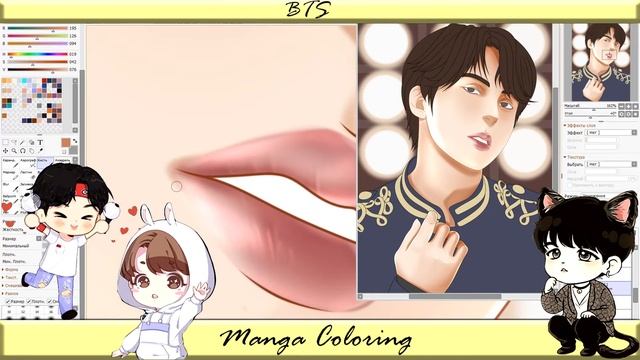 BTS - Fan Art - Anime Style - Kim Seok Jin Army