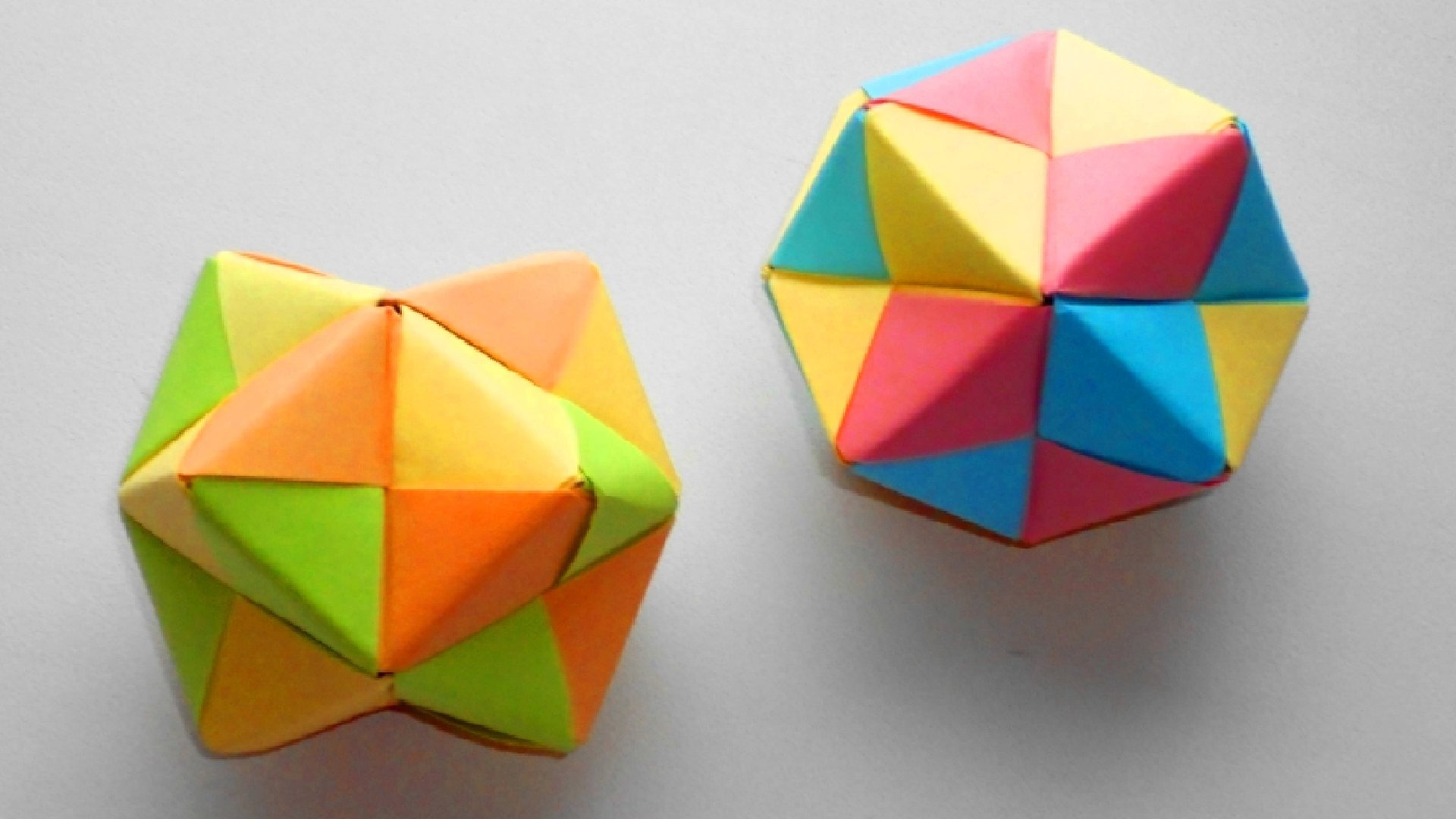 Многогранник из бумаги Поделки Оригами смотреть онлайн