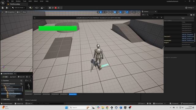 14 -Equipping and Unequipping The Sword Weapon