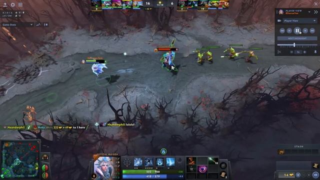 Crystal Maiden solo kill on Troll Warlord DOTA 2 смотреть онлайн
