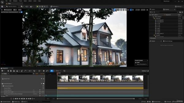 42. Architecture Cinematic Rendering and Animation
