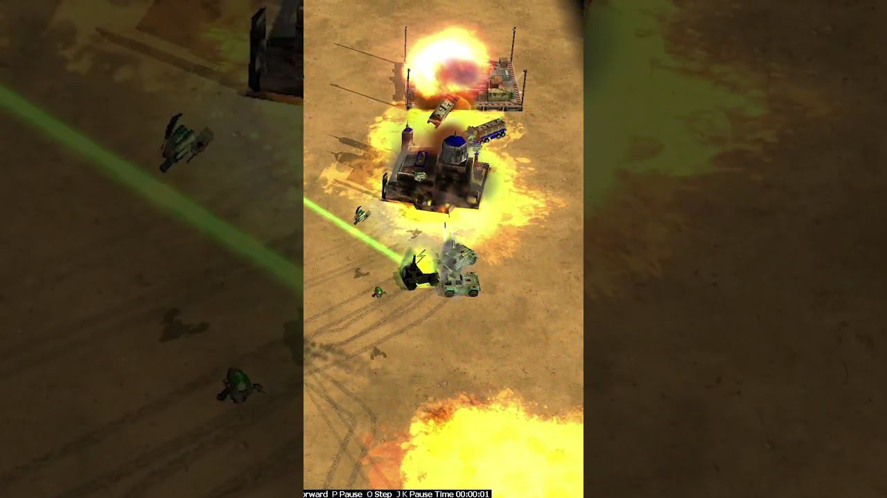Раш из трех ядерных рейдеров с подсадкой ракетчиков #zerohour #china #nuke #rocket #rts #game смотреть онлайн