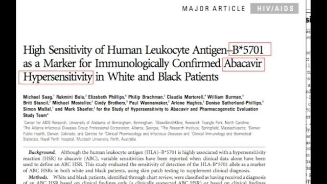 Pharmacogenetics of Abacavir and Carbamazepine Hypersensitivity смотреть онлайн