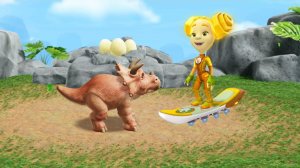 Фиксики в музее динозавров - Трицератопс | Познавательный мультик для детей