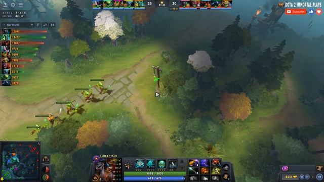 Elder Titan Off Lane | 7.31b | Pos 3 ET Guide | Dota 2 Immortal Gameplay смотреть онлайн