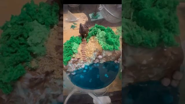 Торт-остров! Я не кондитер, но стабильно дважды в год пеку торты: на дни рождения мамы и папы ♥️ смотреть онлайн