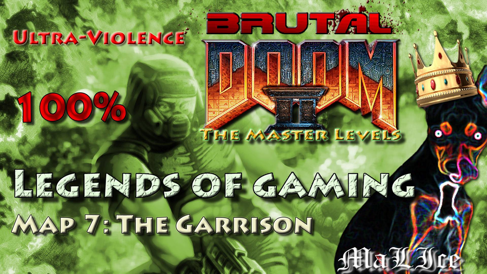 Brutal Doom 2 The Master Levels - Level 7: The Garrison смотреть онлайн