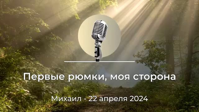 Спикерская АНЗ "Первые рюмки, моя сторона" Михаил, 22 апреля 2024 года смотреть онлайн