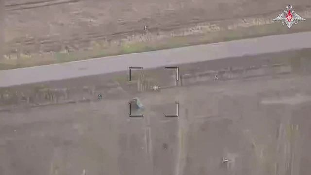 Уничтожение пикапа ВСУ в Курской области. смотреть онлайн