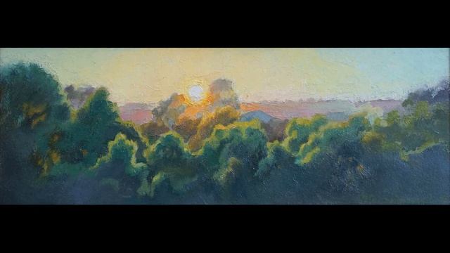 Телятников Арсений. Картина "Заход солнца" для аукциона "Капель-22". 25 04 2022 смотреть онлайн