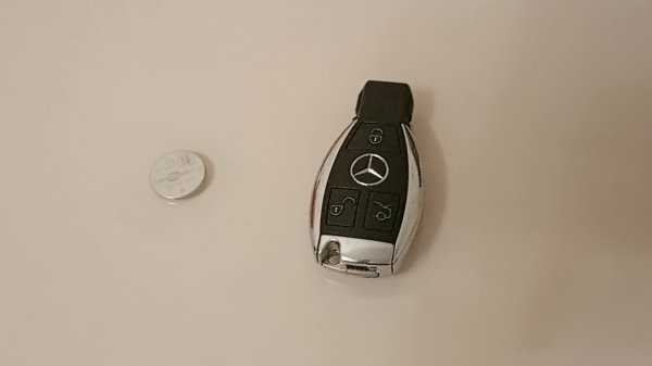 Замена батарейки в ключе Mercedes-Benz
