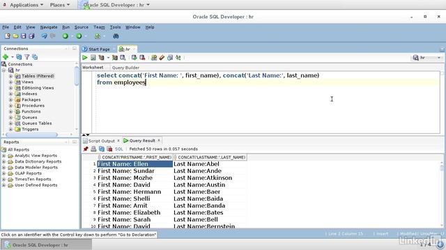 5.4_Using CONCAT - 5. String, Number, and Date Functions смотреть онлайн