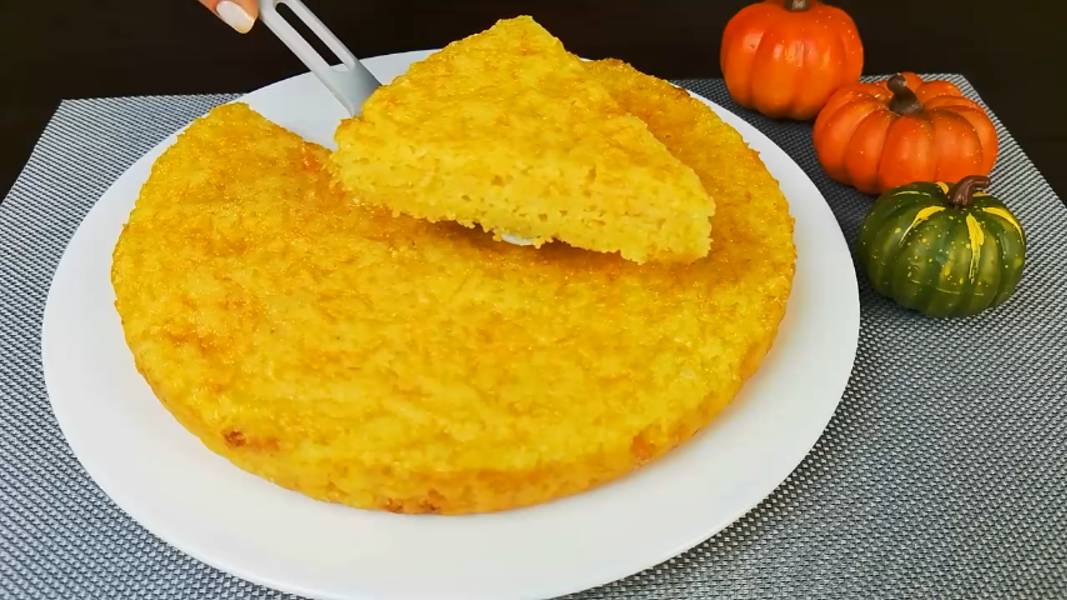 Вот что надо готовить осенью! Манник с тыквой, без муки и яиц! смотреть онлайн