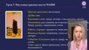 Обучение ТАРО Уэйта. Занятие 8- значение числовых арканов масти кубки
