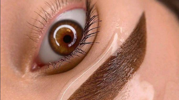 ширина бровей