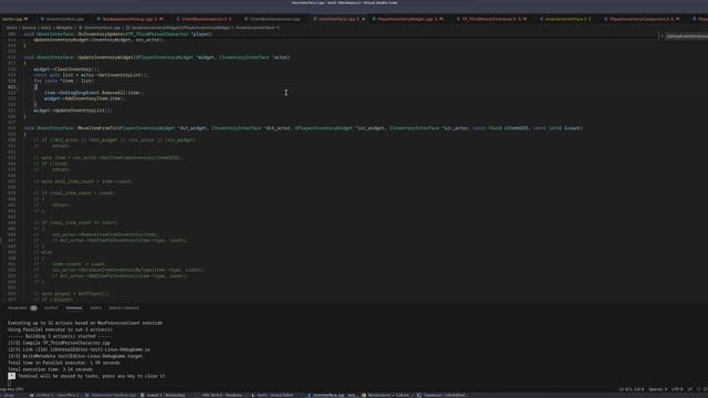День 33 часть 2, полный рефакторинг для работы по сети, баги, обновление инвентаря, финал смотреть онлайн