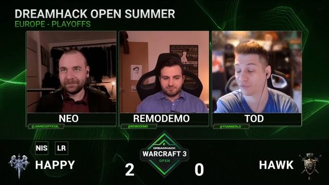 WC3 - Happy vs. HawK - Semifinals - DreamHack WarCraft 3 Open: Summer 2021 - Europe смотреть онлайн