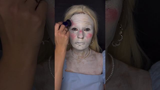 Макияж треснувшей куклы🎃
