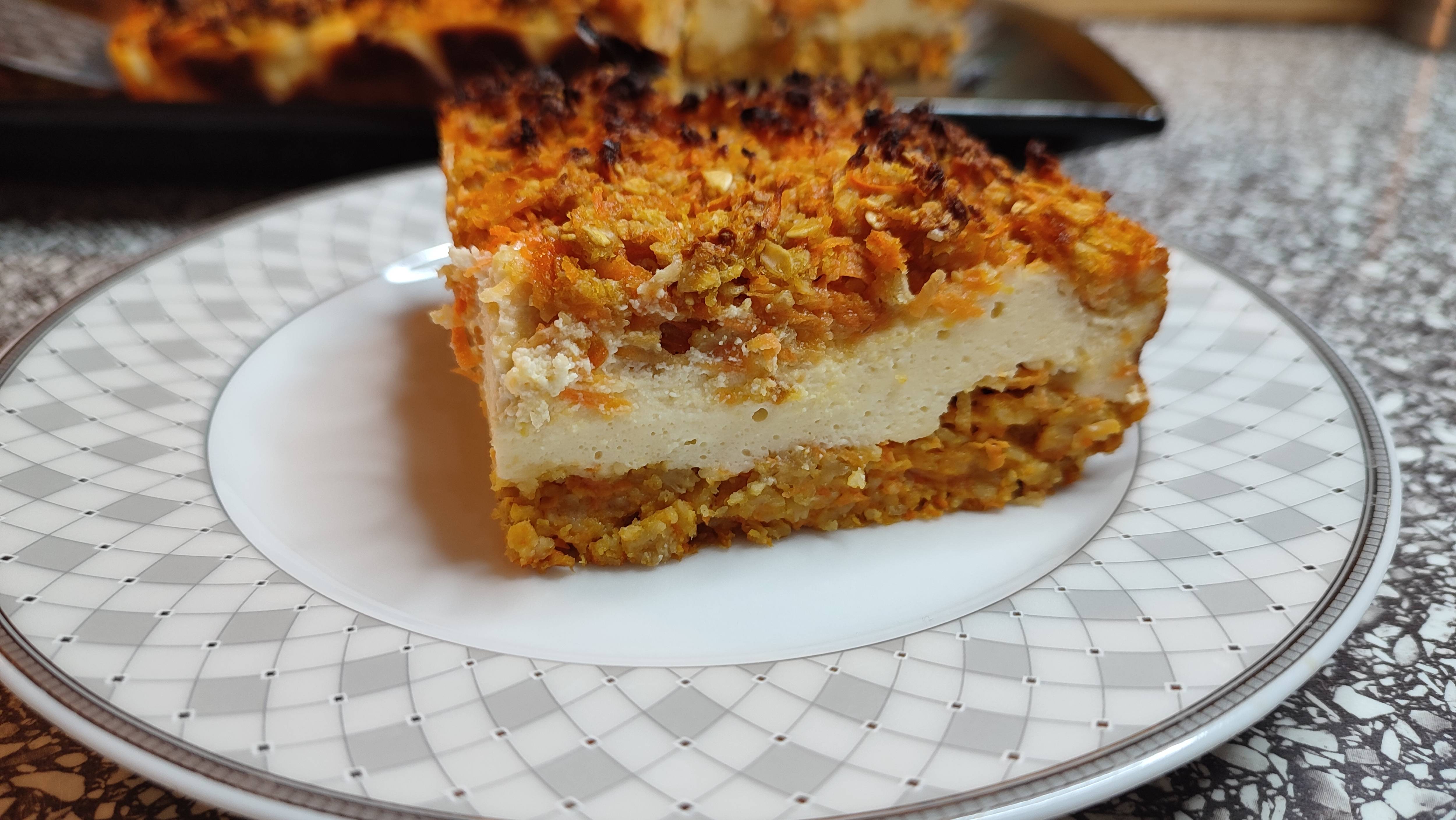 Пирог для тех, кто следит за своей фигурой. Из творога и моркови, смотреть онлайн