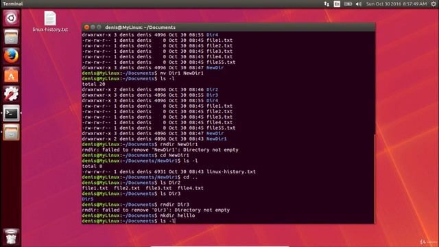 6 Работа с Директориями и Самая опасная команда Linux смотреть онлайн
